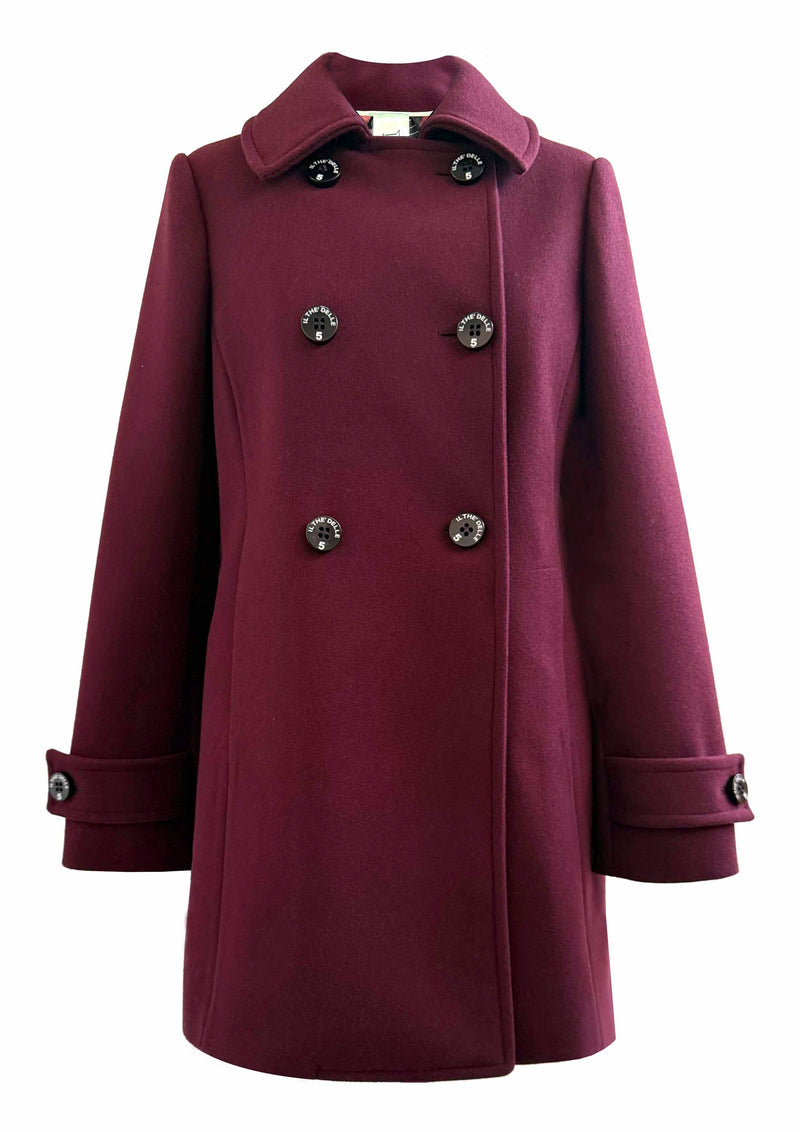 Cappotto Doppiopetto in panno mistolana