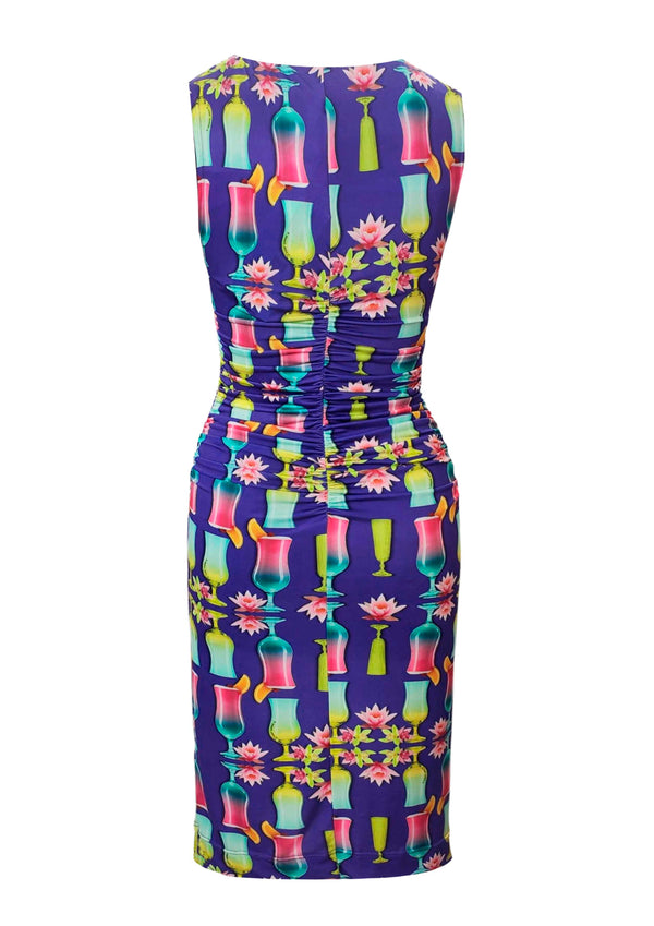 Abito in Jersey elasticizzato mod Mia 14 st stampa Cocktail
