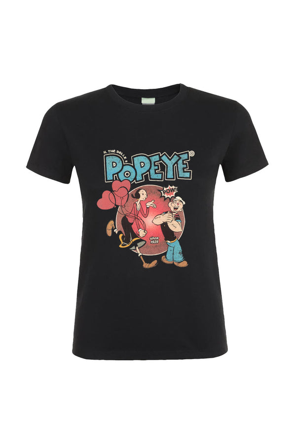 T-shirt stampa Popeye baloons