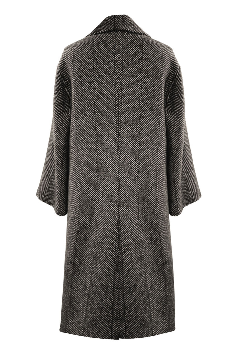 Wool Herringbone Coat